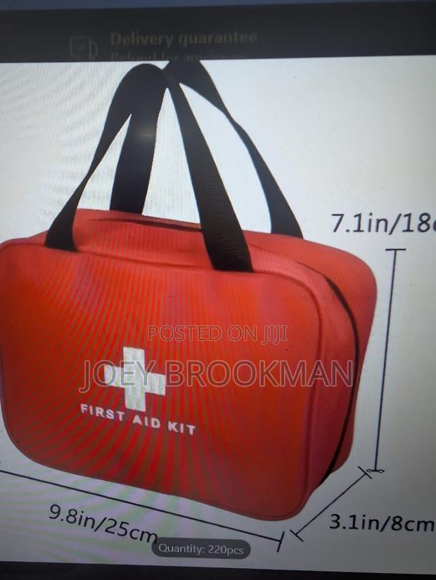 220pcs Portable First Aid Kit for Car - Durable Compact photo 2