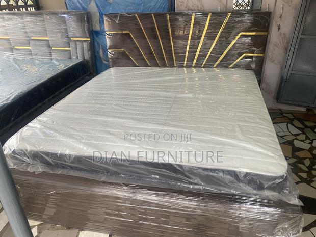 King Size Bed Frame With Mattress photo 2