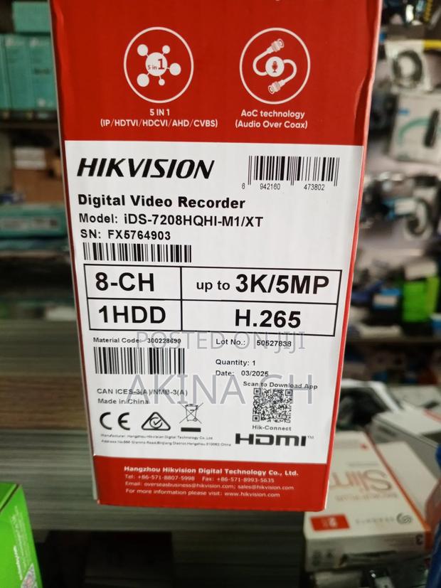 Hikvision 8ch 5mp Acusense Ai DVR Ids-7208hqhi-M1/Xt · Photo 4