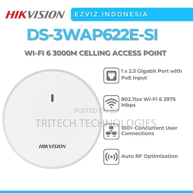 Hikvision Ds-3wap622e-Si Wi-Fi 6 U6-Lr 3000m Ceiling Access Point · Photo 2