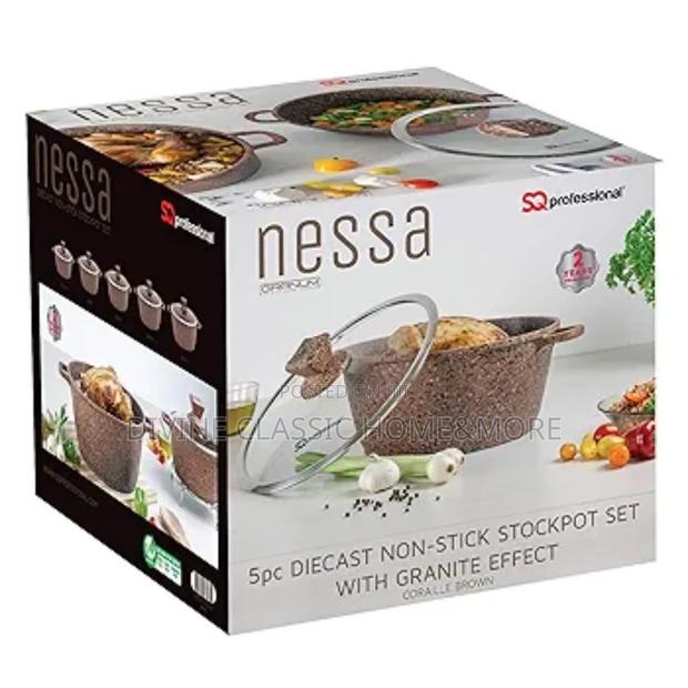 Sq Professional 10pcs Diecast Non-Stick Stockpot With Granite Effect photo 4