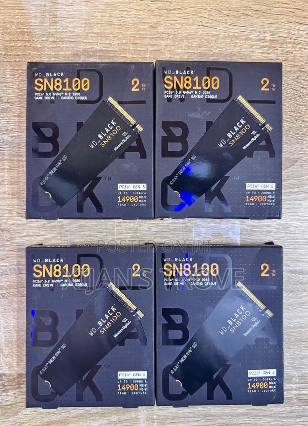 Wd_black Sn8100 2tb Pcie Gen 5 Nvmetm M.2 2280 SSD for Gaming and Pc