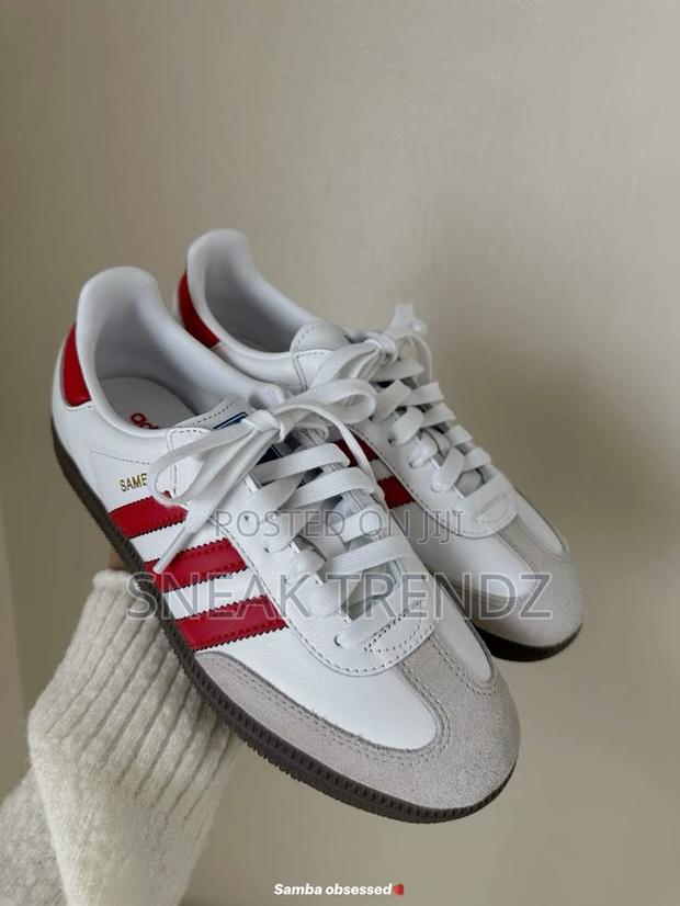 Original Adidas Samba Leather Redwhite · Photo 3