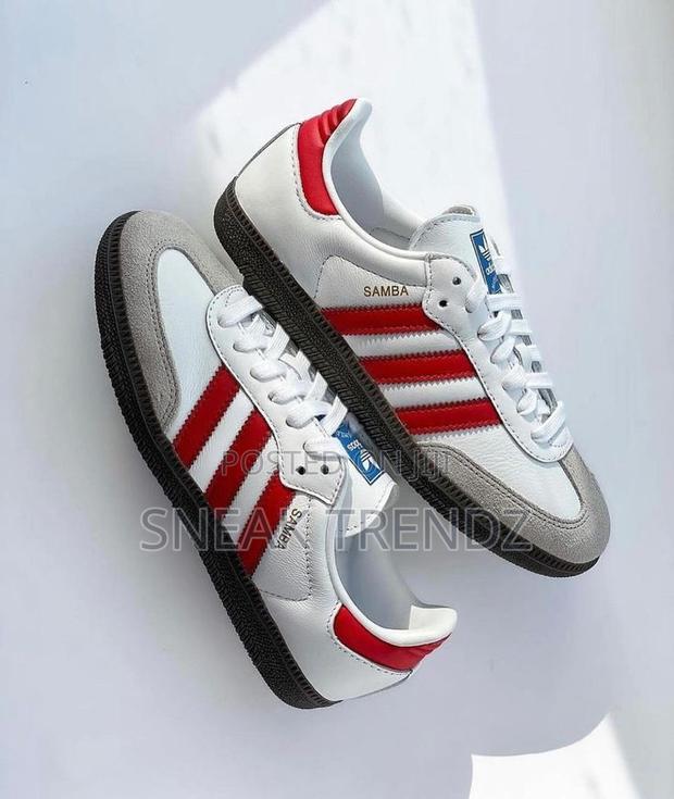 Original Adidas Samba Leather Redwhite · Photo 4