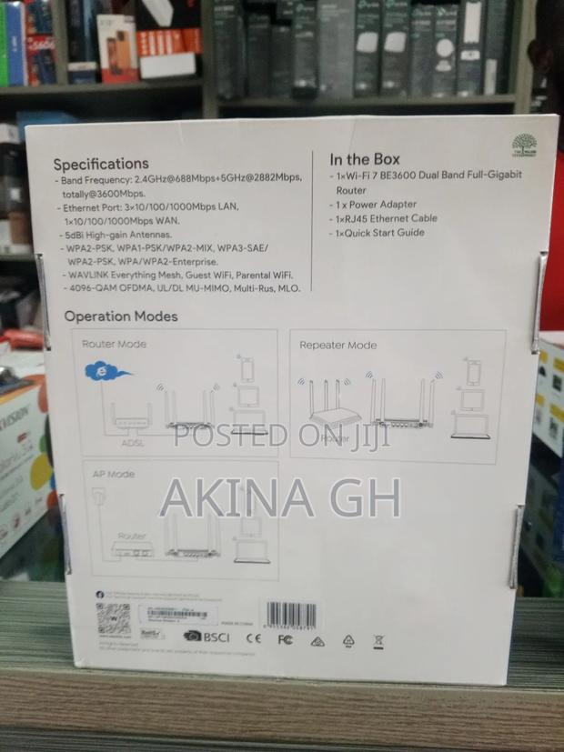 Walink Wi-Fi 7 Be3600 Dual Brand Gigabit Mesh Router · Photo 4