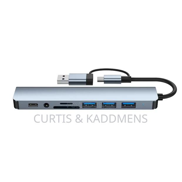 8 in 1 Type C/Usb Multifunctional Dock Station Adapter/Sd Card Reader photo 2