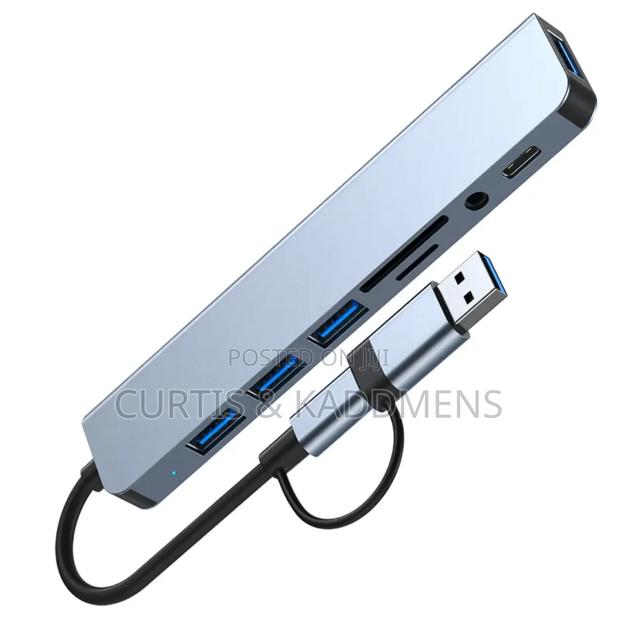8 in 1 Type C/Usb Multifunctional Dock Station Adapter/Sd Card Reader photo 3