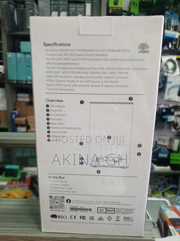 Wavlink Wi-Fi6 Ax3000 Dual Band Whole Home Mesh System · Photo 4