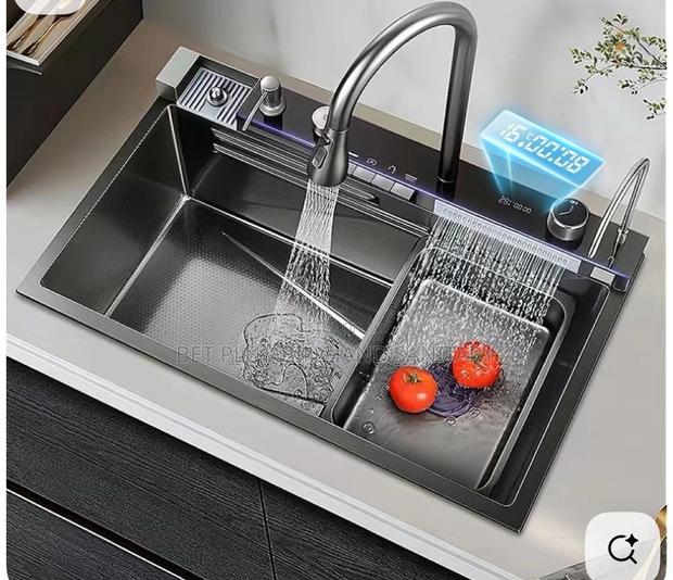 Luxury Led Sink With Pullout Tap_chop Board Etc Complete · Photo 4