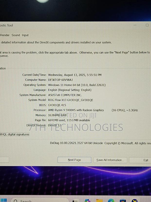 Laptop Asus ROG Flow X13 16GB AMD Ryzen 9 SSD 1T photo 8