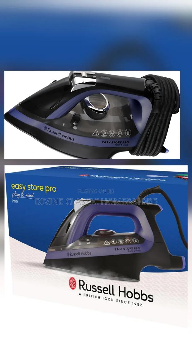 Russell Hobbs Easy Store Pro Plug Wind Steam Iron photo 2