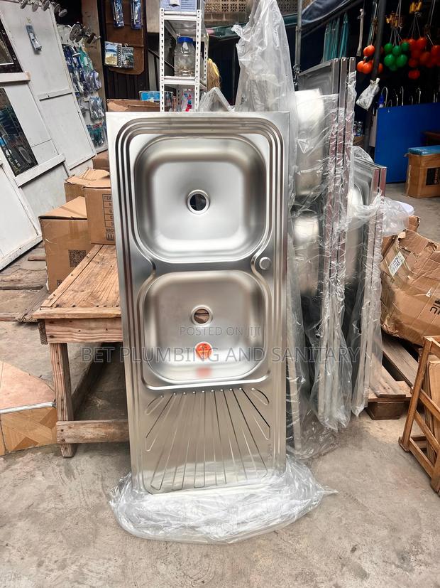Two Bowl Cabinet Sink With One Arm(Kitchen Sink) · Photo 2