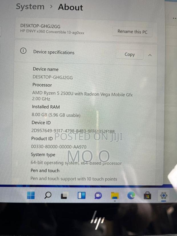 Laptop HP Envy X360 13z 8GB AMD Ryzen 5 SSD 256GB photo 5