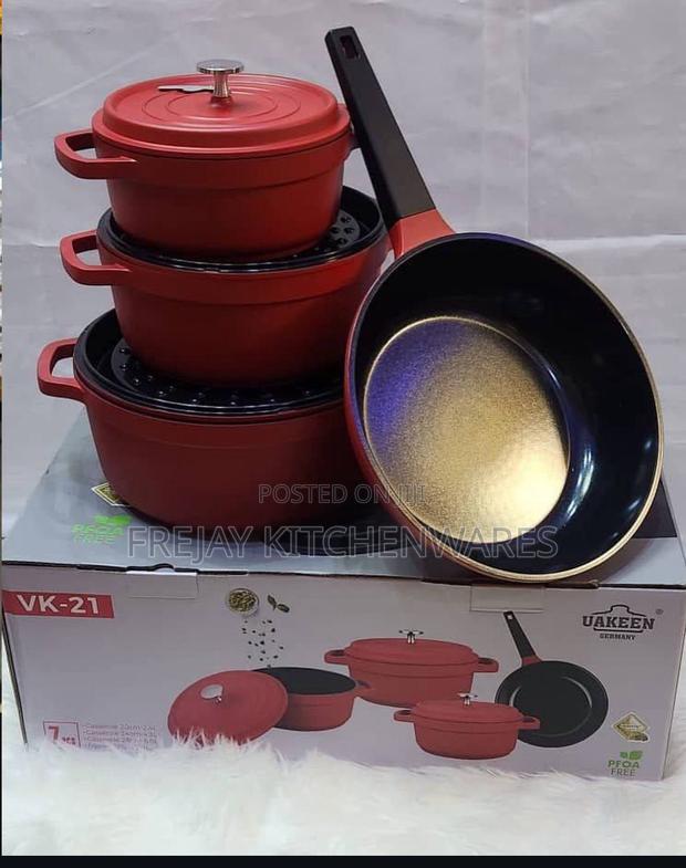 Uakeen 7piece Non Stick Cookware photo 3