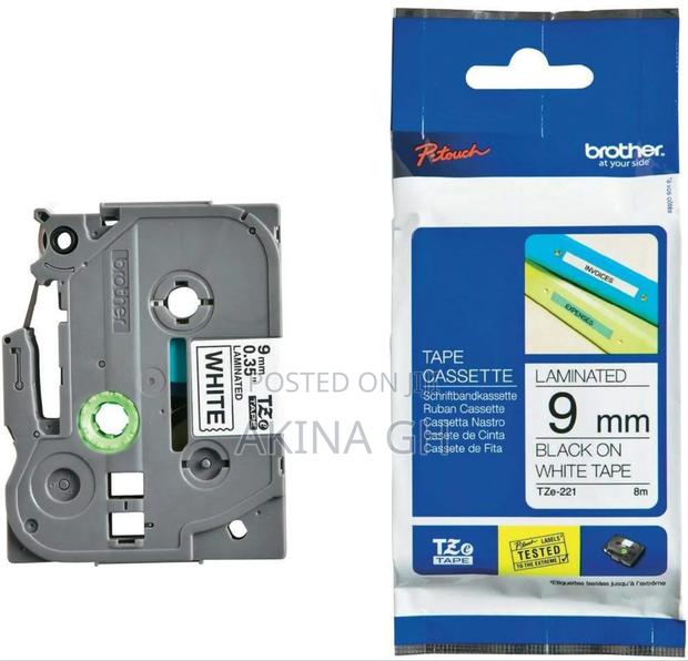 Brother P-Touch 9mm Label Tape Cassette 9mmx8m Tze-221 · Photo 4