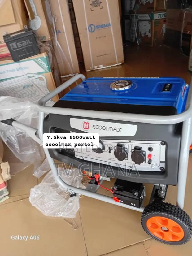 No Break Just Back Up Ecoolmax Pertol Generator 7kva 8000wats · Photo 2