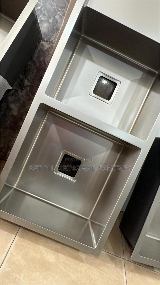 Double Bowl Cabinet Sink(Two Bowl) With Tap and One Arm(Complete) · Photo 4