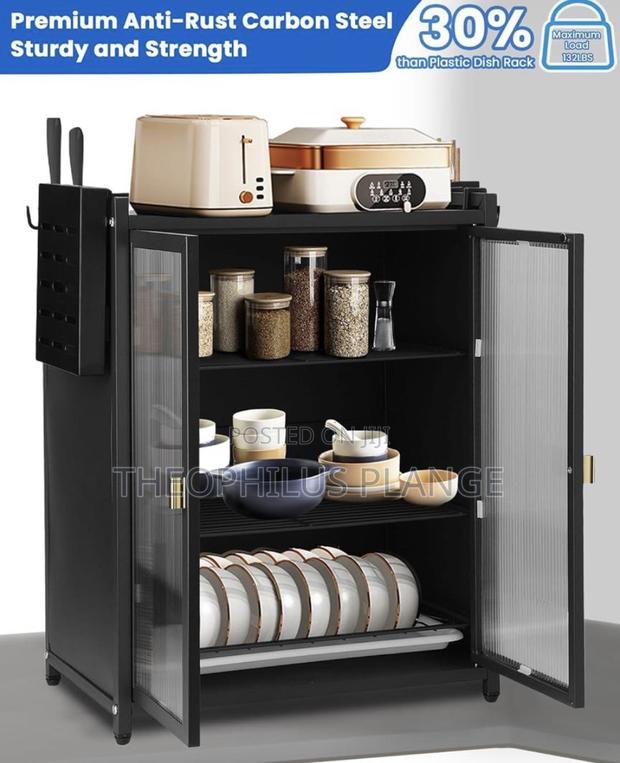 Kitchen Storage Rack With Doors · Photo 3