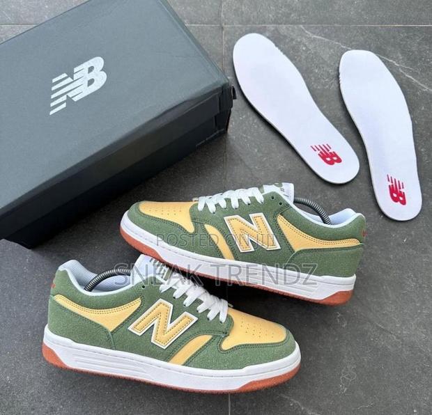 Org New Balance 480 Green Yellow · Photo 3