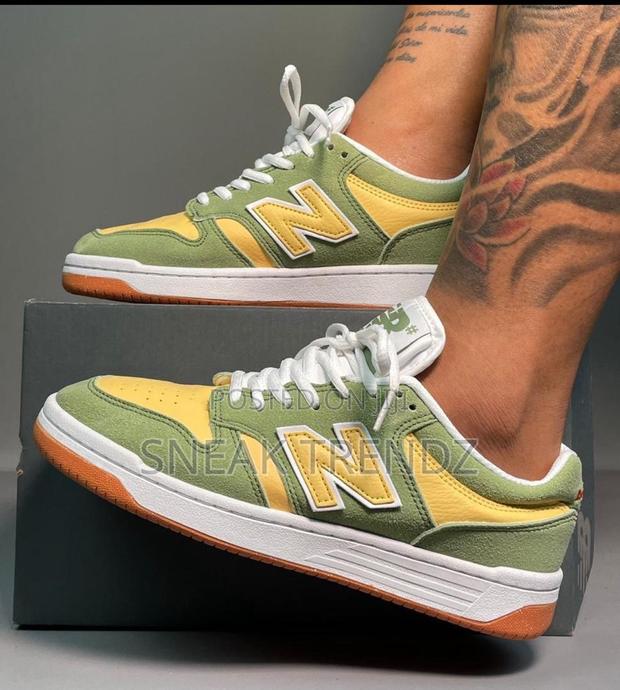 Org New Balance 480 Green Yellow · Photo 4
