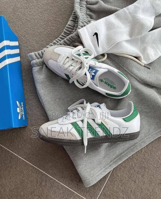 Adidas Samba White Green Leather · Photo 4