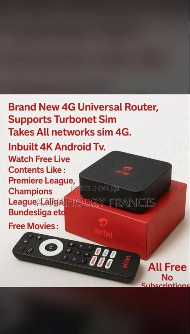 4g Router Plus Tv Box With Free App photo 2