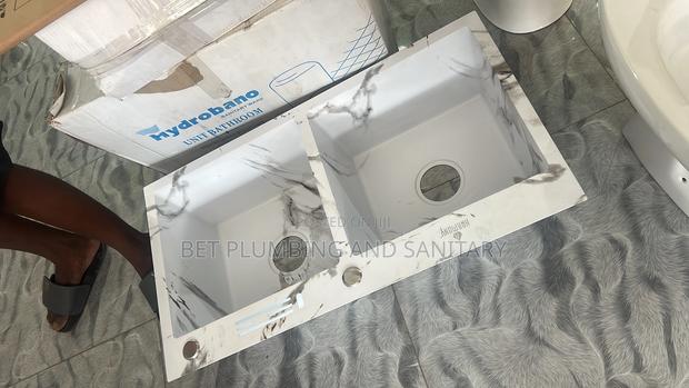 Double Bowl White Kitchen Sink_cabinet Sink(Complete) · Photo 2