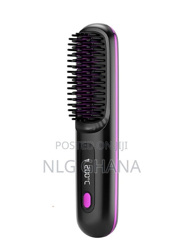 Wireless Usb Rechargeable Hair Straightening Comb. Ghx6197 · Photo 1