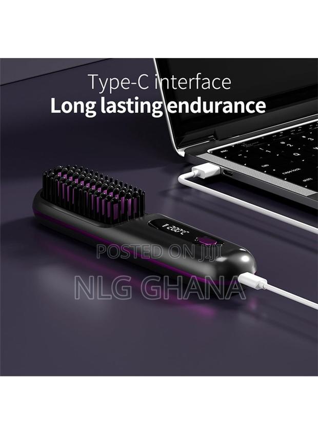 Wireless Usb Rechargeable Hair Straightening Comb. Ghx6197 · Photo 3