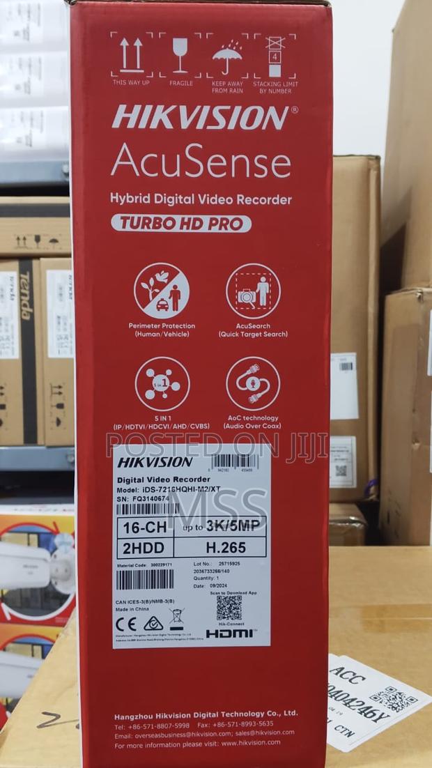 Ids-7216hqhi-M2/Xt 16-Ch 1080p 1u H.265 Acusense DVR photo 2