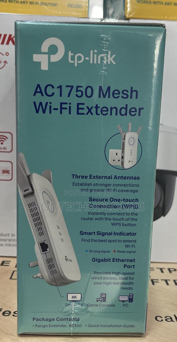Tp Link Mesh Wifi Extender Ac1750 Dual Band Re450 Gigabit Ethernet · Photo 4