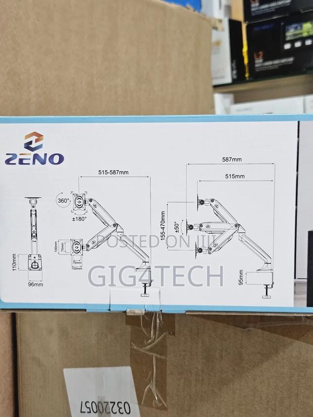 Zeno Single Arm Gas Strut Desktop Monitor Mount and Stand photo 4