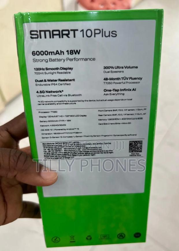 New Infinix Smart 10 Plus 128 GB Blue photo 2