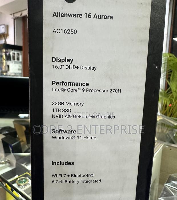 New Laptop Dell Alienware Aurora R16 32GB Intel Core I9 SSD 1T