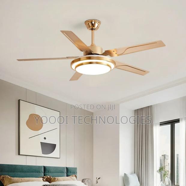 52" 5 Blade 3 Color Led Ceiling Fan Light photo 3