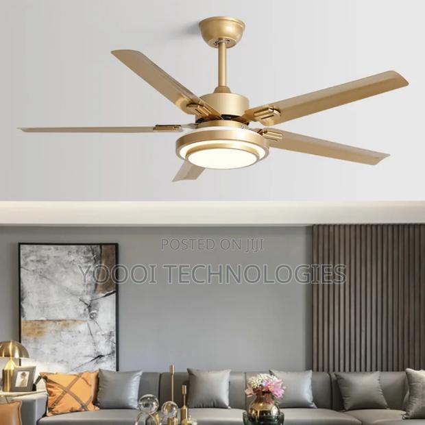 52" 5 Blade 3 Color Led Ceiling Fan Light photo 4
