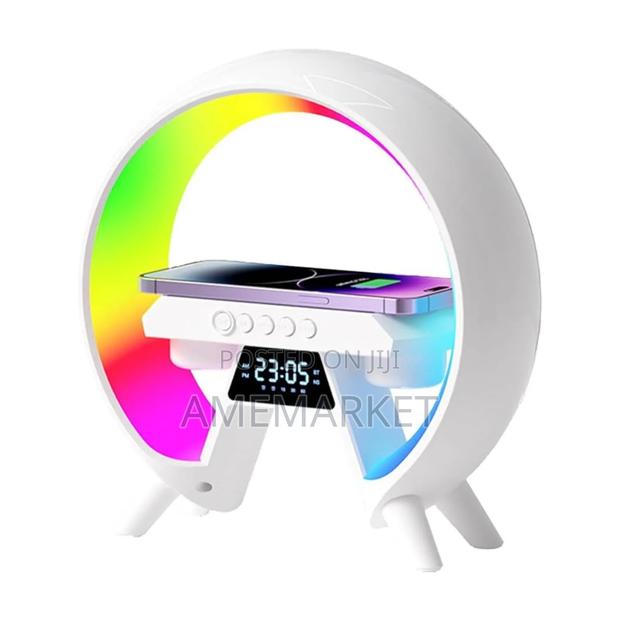 X-63 G Bluetooth Speaker Wireless Charger RGB Alarm Clock Night Light · Photo 4