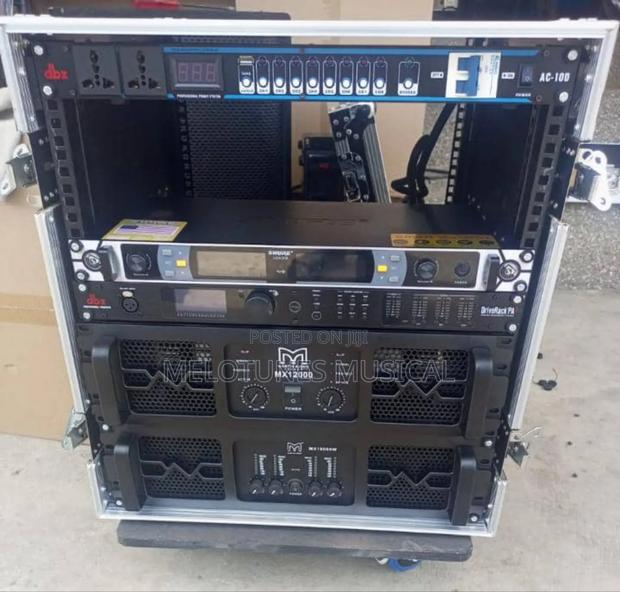3piece 12inches Line Array With 1pair Bass and Amp Rack Set · Photo 4
