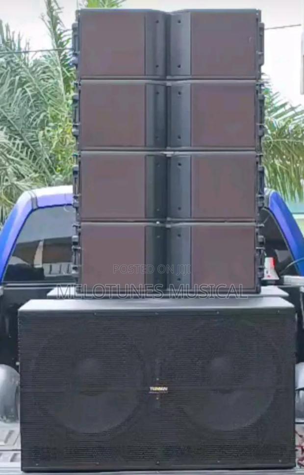 4pieces 8inches Line Array Speaker With Tuman Pair of Bass and Amp Set · Photo 3