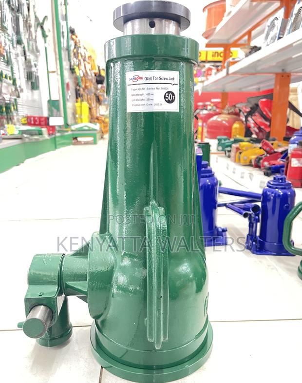 Ql50 Ton Screw Hand Cranked Mechanical Vertical Heavy Duty Jacks photo 12