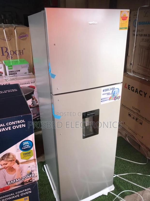 Bruhm Durable Double Door Fridge With Dispenser 311 Litres