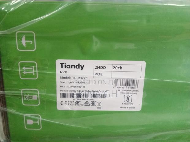 Tiandy 16ch Poe NVR 8mp 2 HDD Support Tc-R3220 · Photo 4