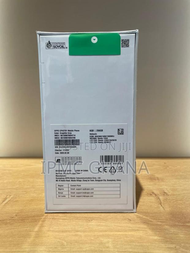 New Oppo Reno13 F 256 GB Gray