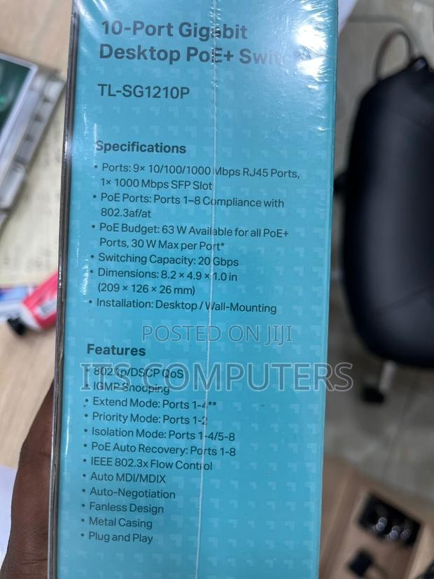 10-Port Gigabit Desktop Poe+ Switch · Photo 3