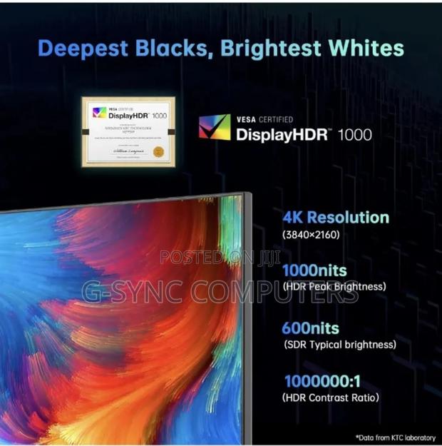 27" 4k Monitor 160hz Ktc M27p20 Pro photo 3