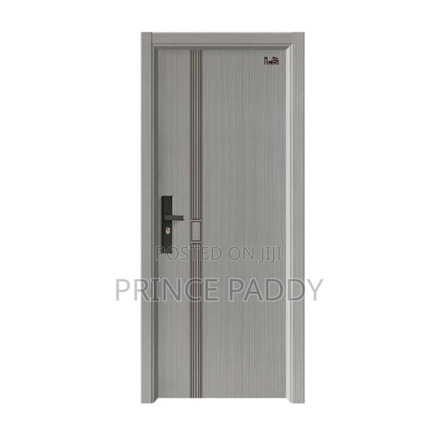 Wooden Door Steel With Frame and Handle Is Available