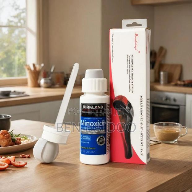 Kirkland Minoxidil and Derma Roller Hair Growth Tool(Effective Combo) · Photo 2