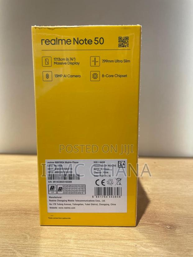 New Realme Note 50 64 GB Black photo 3