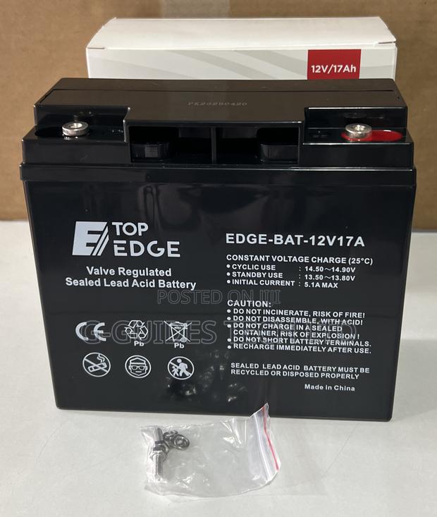 Top Edge 12v-17ah Ups Battery, 12v/17ah Sealed Lead-Acid Battery