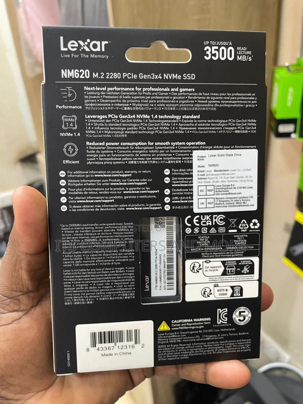 1tb Lexar M2 Nvme SSD photo 3